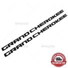 2x Oem Mopar Grand Cherokee Altitude Emblems Nameplate Jeep Badges Gloss Black
