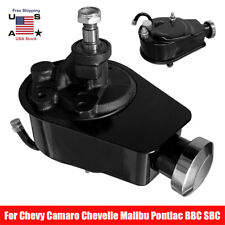 Power Steering Pump For Chevy Bbc Sbc 350454 Chrome Saginaw 5 8 Key Way Style