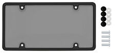 Car Clear Tinted Smoked Tag License Plate Shield Cover Frame