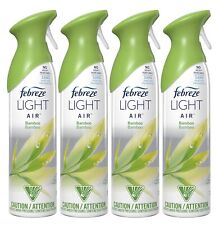 4 Pack Febreze Light Air Odor-eliminating Air Freshner Spray Bamboo Pgc62904