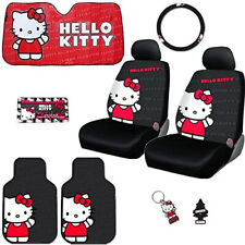 For Toyota New Hello Kitty Core Car Seat Steering Covers Mats Accessories Set