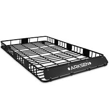 84 X 50 X 6 Black Roof Rack Heavy Duty Top Luggage Cargo Carrier