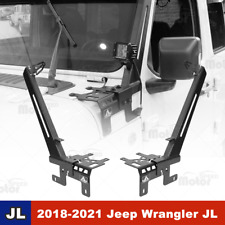 For 18-23 Jeep Wrangler Jl Jlu Gladiator Jt A-pillar 52 Light Bar Mount Steel