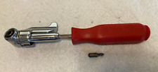 Mac Tools Right Angle Screwdriverratchet Sd90a Red Handle Magnetic Vintage