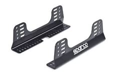 Sparco 004902 Seat Brackets Side Mounts Fixed Mount Style Steel Black Pair