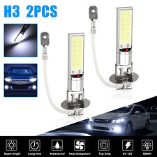 2x H3 200w Led Fog Light Bulbs Conversion Kit Driving Lamp Drl 6000k Xenon White