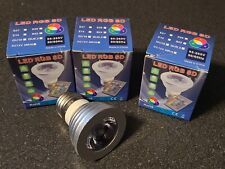 4-pack Of 16-color Remote Controlled Rgb Led Dimmable Spot Lights E27 Bulb Lamp