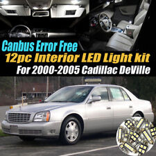 12pc Error Free Interior Led White Light Kit For 2000-2005 Cadillac Deville