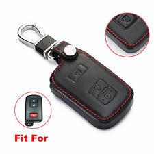 For Toyota 4runner Tacoma Tundra 3 Button Leather Remote Key Fob Bags Cover Case