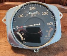 Vintage Stewart Warner Gauge Cluster Tachometer 4000 Rpm Temp Amps Oil 412186