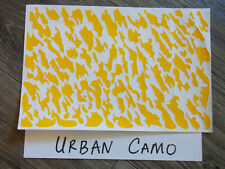 Urban Camo High Heat Vinyl Stencil 12 X 8 Unweeded