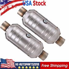 2pcs 2.5 Universal Catalytic Converter High Flow O2 Port Epa Approved 99306hm