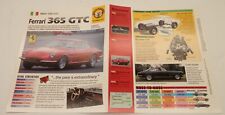 Ferrari 365 Gtc 1968-1970 Grand Tourer Coup Spec Sheet Imp Hot Cars Brochure