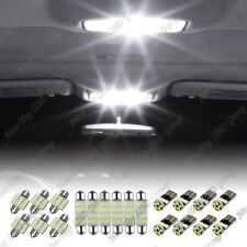 20x White Led Lights Car Interior Dome Map Door License Plate Lights