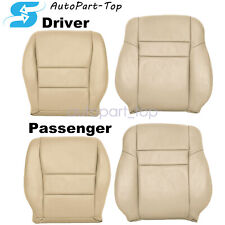 For 2003 2004 2005 2006 2007 Honda Accord Front Both Side Leather Seat Cover Tan