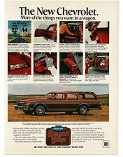 1979 Chevrolet Chevy Caprice Station Wagon Red W Wood Side Trim Vintage Ad