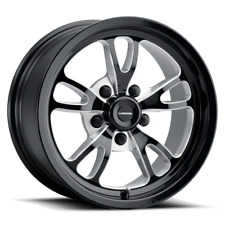 15x10 Vision Patriot Black Throttle Pro Drag Racing Wheel 5x4.75 No Weld 5.5bs
