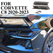 Transparent Black Rear Taillight Protection Trim Cover For Chevrolet Corvette C8