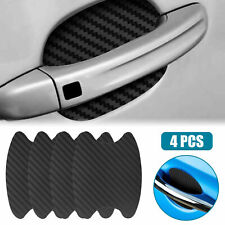 4x Carbon Fiber Car Door Handle Anti-scratch Protector Film Stickers Accessories