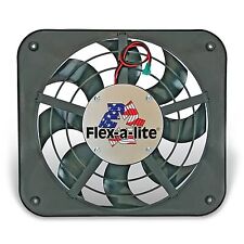 Flex-a-lite 116550 Fan Electric 12 Single Shrouded Lo-profile S-blade Puller Fa