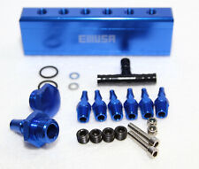 Emusa Blue 18 Npt 6 Port Vacuum Manifold Kit Fit Turbo Boost Intake Manifold