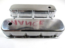 Chevy 396 454 502 Tall Smooth Aluminum Valve Covers W Hole Polished E41105p