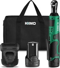 Kimo Cordless Electric Ratchet Wrench Set 40 Ft-lbs 400 Rpm 38 12v Cordless