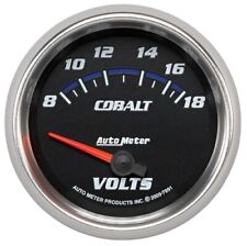 Auto Meter 7991 2-58 Cobalt Electric Voltmeter Gauge 8-18v Air-core