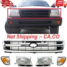 New Fits 97-2000 Toyota Tacoma Pickup Front Grille Head Light Assembly Kit 5pc