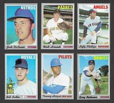 1970 Topps Baseball Choose Your Card 370 To 543