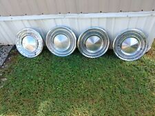 Set Of Four 1962 Lincoln Continental Hubcaps Wheel Covers Used Orig 62