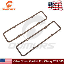 For Chevy Small Block V8 283 327 350 383 400 Engine Cork Valve Cover Gasket 2pcs