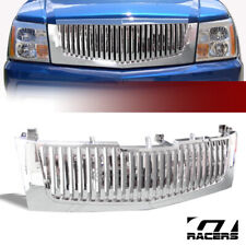 For 2002-2006 Cadillac Escalade Chrome Vertical Front Hood Bumper Grill Grille