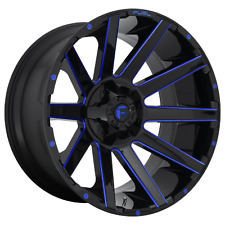 20x9 Fuel D644 Contra Gloss Black Blue Tinted Wheel 5x5.55x150 20mm