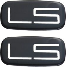 2pcs Ls Emblem Car Badge Sticker Decal For 99-07 Silverado Suburban Chromeblack