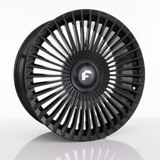 24 Forgiato Trimestre-m Gloss Black Concave Wheels Rims Fits Rolls-royce Ghost