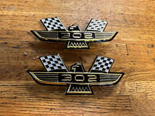 Vintage Nors Ford Galaxie Eagle Fender Emblems Set Of 2 With 302 Logo