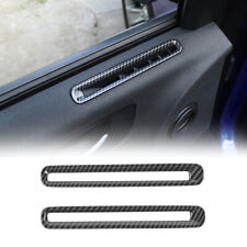 2x Inner Door Air Vent Frame Trim Decor Cover For Dodge Charger 11 Carbon Fiber