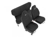 Rough Country 91022 1st 2nd Row Neoprene Seat Covers For 84-01 Jeep Cherokee