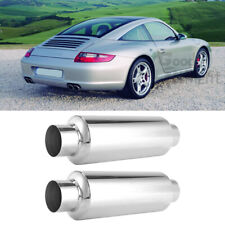 For Porsche 911 1998-2005 2.5x12 Inletoutlet Exhaust Mufflers Resonator 2pcs