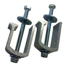 Two - Truck Bed Rail Tool Box Mounting Clamps Aluminum Heavy Duty E-z No Drill