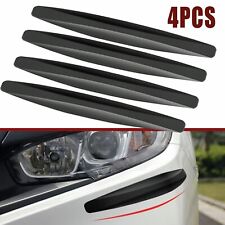 4pcs Carbon Fiber Car Bumper Corner Protector Guard Cover Anti-scratch Strips