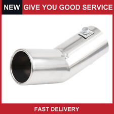 Universal Chrome Curved Exhaust Tail Muffler Tip Pipe 0.75 To 1.5 Pack Of 1