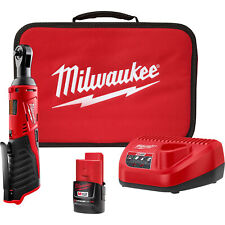 Milwaukee M12 Cordless Electric 38in. Ratchet Kit With 1 Battery 12 Volt
