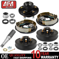 5 On 4.5 Trailer Hub Drum Kits With 10x2-14 Electric Brakes For 3500 Lbs Axle