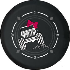 Compass American Off Road Girl Pink Fits Jeep Spare Tire Cover Many Vehicles