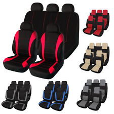 Universal Breathable Car Seat Covers Full Set With Detachable Headrests Cover