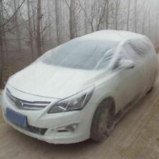 125pc Clear Plastic Temporary Universal Disposable Car Cover Rain Dust Garage
