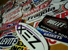 Lot Of 20 Assorted Racing Decals Nascar Drag Race Style Hot Rod Stickers