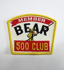 Rare Vintage Member Bear 500 Club Patch Wheel Alignment Alinment Automotive Shop